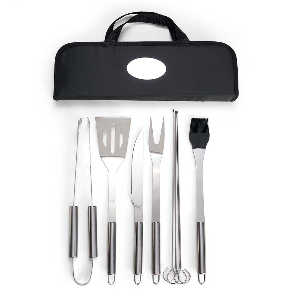 Kit Completo de Churrasco Inox 9 Peças